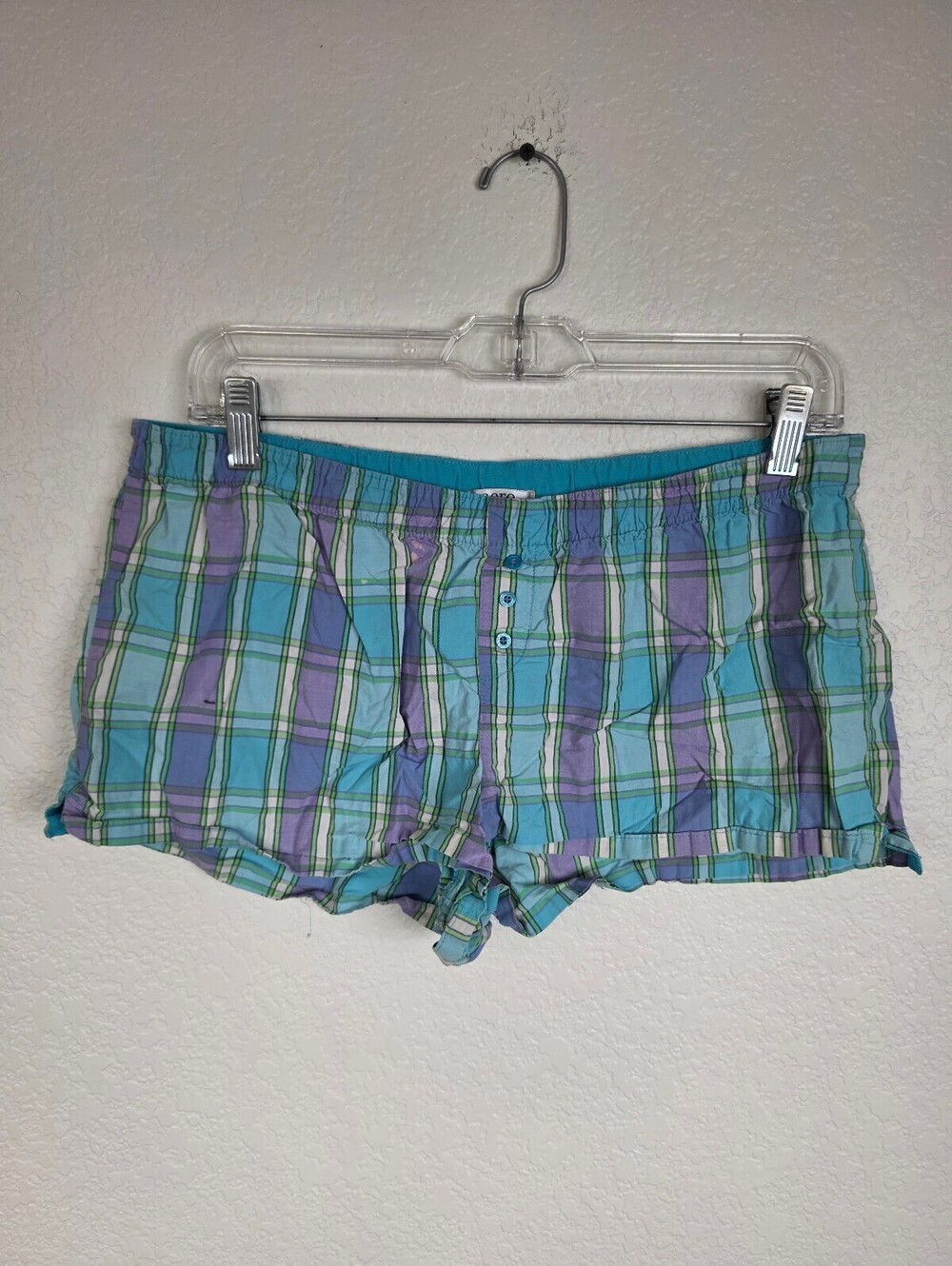 Aeropostale Plaid Cotton Shorts Large Y2K 90s